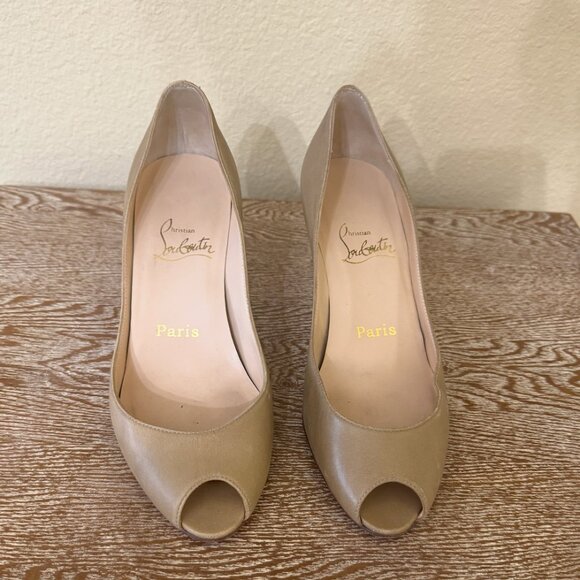 Christian Louboutin Nude 36.5 low heels - Picture 1 of 16